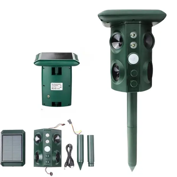 Aparat BIRAI® BR02, 5 Moduri, Încărcare Solară, IP65, Repelent Rozătoare & Șerpi, Protecție Ecologică Grădină