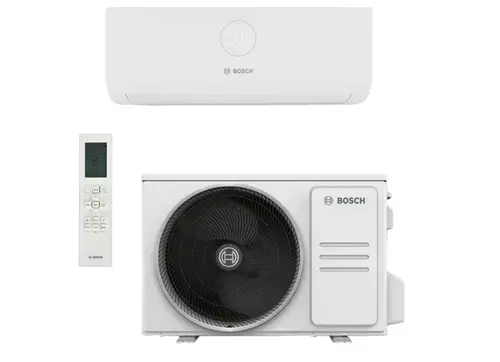 Aparat de aer conditionat Bosch Climate 3000i, 12000 BTU, A++/A+, Filtru catalizator rece, functie Wind avoid me, functie Follow-me, Wi-Fi Ready (Alb)