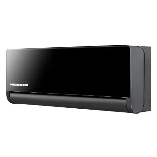 Aparat de aer conditionat Heinner BlackPearl HAC-BP12WIFI-BK, 12000 BTU, Wi-Fi, Clasa A+++/A++, functie Super Ionizare, Breeze away, Active clean, panou negru oglinda (Negru)