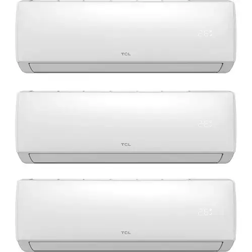 Aparat de aer conditionat multisplit TCL FMA-27I3HD9912, 9000/9000/12000 BTU, Unitate externa 27000 BTU, Clasa A++/A+, Wi-Fi, Inverter (Alb)