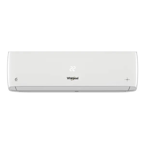 Aparat de aer conditionat Whirpool SPICR 312W, 12000 BTU, Inverter, Al 6-lea Simt, Functie Jet, Functie Around U, Clasa A++, Alb