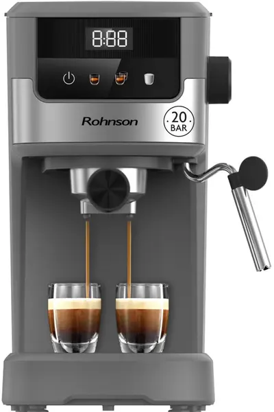 Aparat de cafea Rohnson - R-98019, 20 bar, 1.25 l, gri