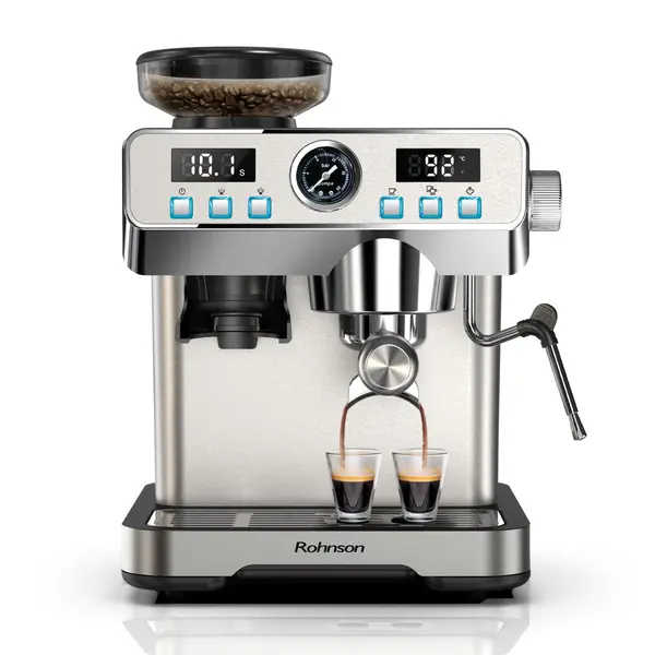 Aparat de cafea Rohnson - R-98150, 20 bar, 2 l, argintiu