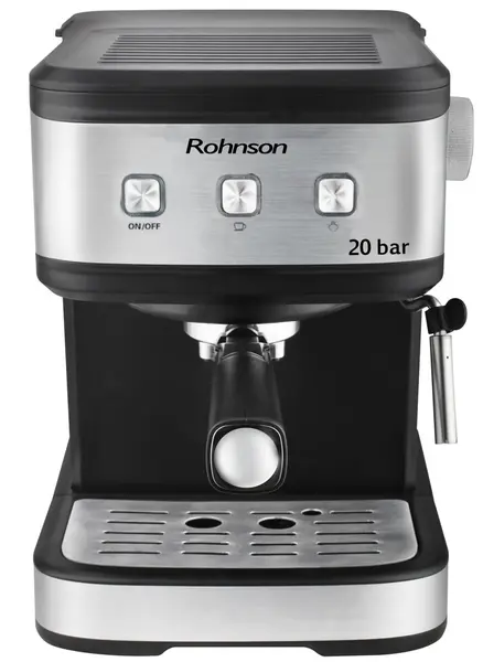 Aparat de cafea Rohnson - R-987, 20 bar, 1.5 l, neagră/argintie