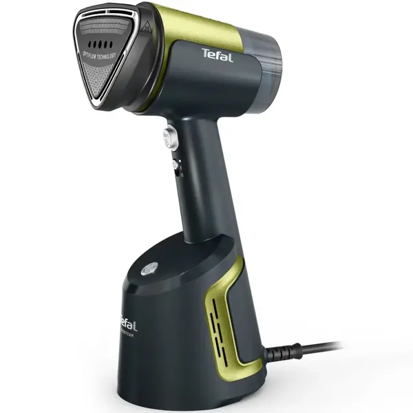 Aparat de calcat vertical cu abur Tefal AeroSteam DT9810F0, 1400W, abur variabil 0 - 20 g min, 3 niveluri de aspirare, rezervor apa 100 ml, talpa