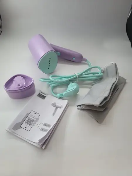 Aparat de calcat vertical cu aburi Philips STH3010/30 Seria 3000, 1000 W, 20 g/min, Rezervor apa 100 ml (Violet)