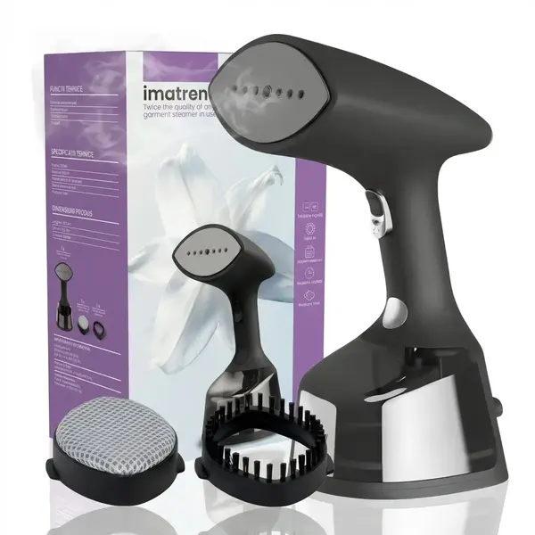 Aparat de Calcat Vertical Portabil cu Aburi IMA Trend 1800W, Rezervor 300ml, Incalzire Rapida 30s