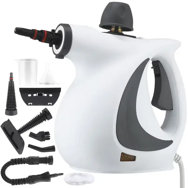 Aparat de Curatat cu Abur, Portabil, 1050W, 350ml, cu set 10 accesorii inclus