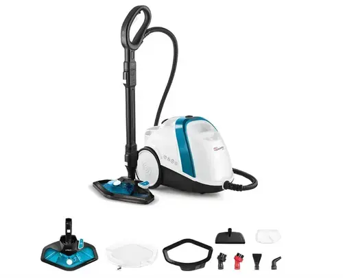 Aparat de Curatat cu Abur Vaporetto Smart 100_B, 1500 W, 2 l, 4 Bar, 110 gr min (Alb/Albastru)