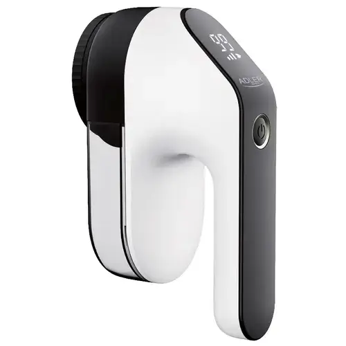 Aparat de curatat scame Adler AD 9618, Baterie reincarcabila, USB, Autonomie 120 minute (Alb/Negru)