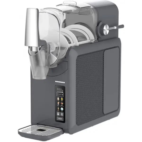 Aparat de facut granita 6in1 Heinner FreezeFun HSLM-DW26DGREY, 220W, 6 functii, Functie mentinere la rece, Display LED, Gri
