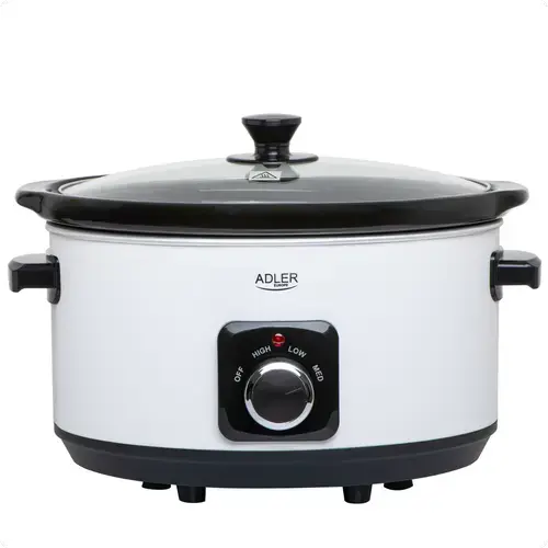 Aparat de gatit Adler AD6413W, 5.8 l, 290 W (Alb/Negru)