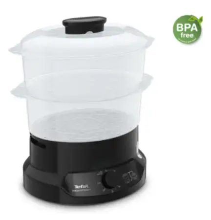 Aparat de gatit cu aburi TEFAL VC139810, 800 W, 6 L (Negru)