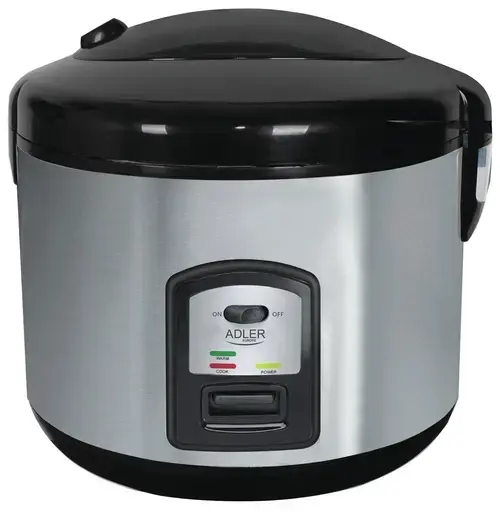 Aparat de gatit orez Adler AD 6406, 1000 W, 1.5 l, Inox (Argintiu/Negru)