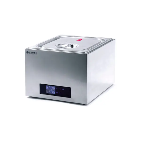 Aparat de Gatit Sous-Vide GN 2/3 Hendi, 400 W, Termostat 35?-90?C, Capac sigilat ermetic, Argintiu