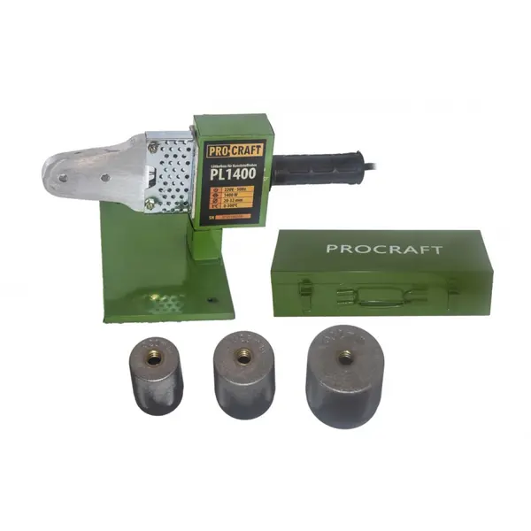 Aparat de lipit tevi PPR, PPC Procraft PL1400, 600 W, 300 grade C, trusa cu 3 bac-uri
