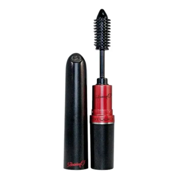 Aparat de masaj SCREAMING O Mascara Vibe, în formă de rimel, pentru clitoris și zone erogene, 4 viteze, negru cu roșu