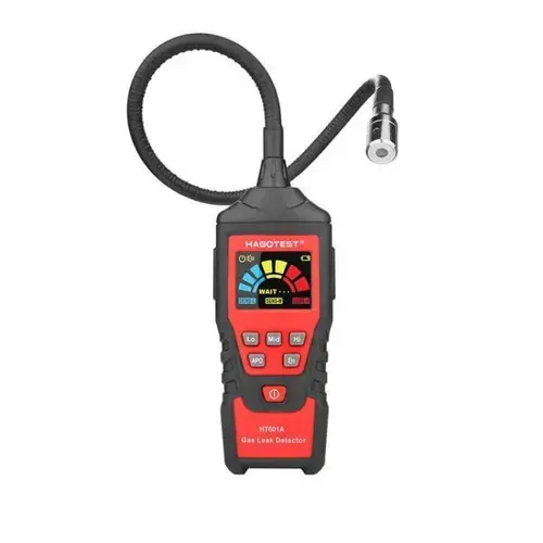 Aparat de masura digital Habotest HT601A, Detector scurgeri gaze, Multimetru, Afisaj LCD, Negru