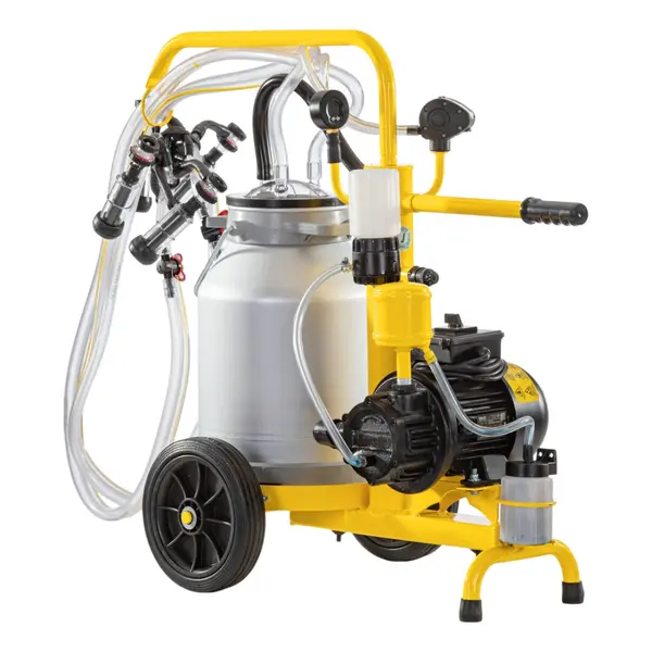 Aparat de Muls Oi Agro Electro 2 Posturi, 1 Bidon Aluminiu de 25 Litri, Eco