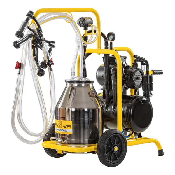 Aparat de Muls Oi Agro Electro 2 posturi, 1 bidon inox de 30 litri