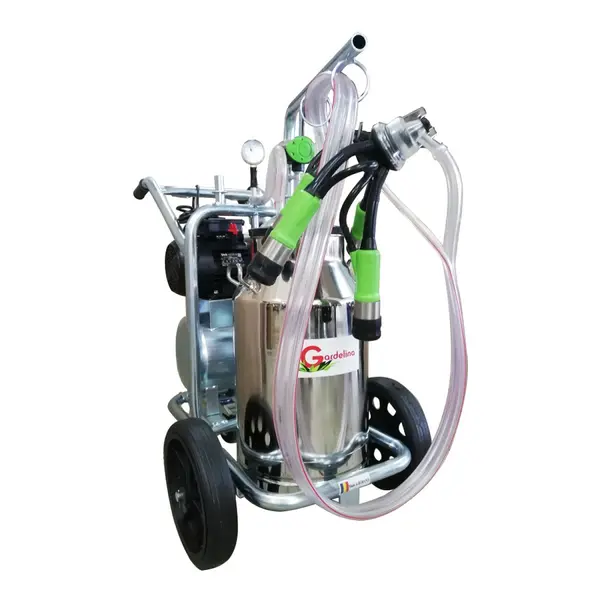 Aparat de muls Vaci Green Line T140 IN PC, 40L INOX, 1 post, 180 l/min, Grup Colector Plastic, Tanc Vacuum Inclus
