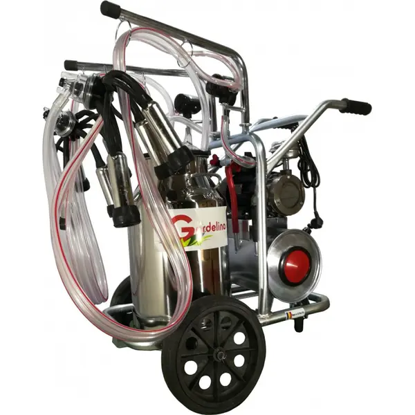 Aparat de muls Vaci Green Line T240 IN IC, 40L INOX, 2 posturi 180 l/min, Grup Colector Inox, Tanc Vacuum Inclus