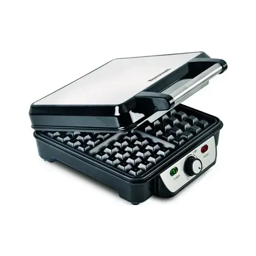 Aparat de preparat vafe RAVANSON GR-7030,1100 W, termostat reglabil, inox
