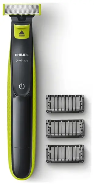 Aparat de ras Philips OneBlade Face QP2724/10, Autonomie 45 minute, Wet & Dry (Negru/Verde)