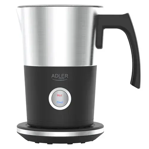Aparat de spumat lapte Adler AD 4497, 1000 W (Negru/Inox)