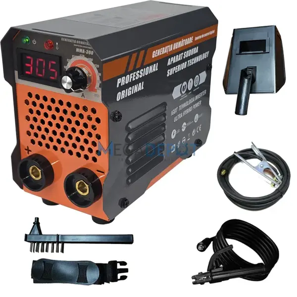 Aparat de sudura ( Invertor ) ALTAI by Ural MMA 300, Cablu 3m, Afisaj Digital, Next Generation, Campion