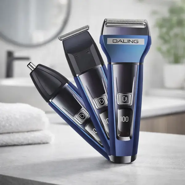 Aparat de tuns 3 in 1 Daling DL-9238 cu afisaj digital pentru barba par si nas