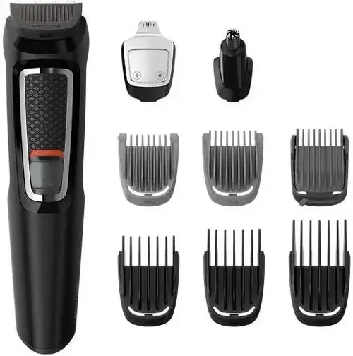 Aparat de tuns 9 in 1 Philips MG3740/15 Multigroom Series 3000, 9 instrumente (Negru)