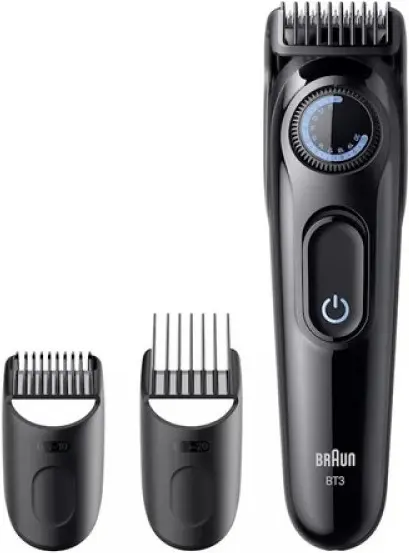 Aparat de tuns barba Braun - BT3520, Black/Blue