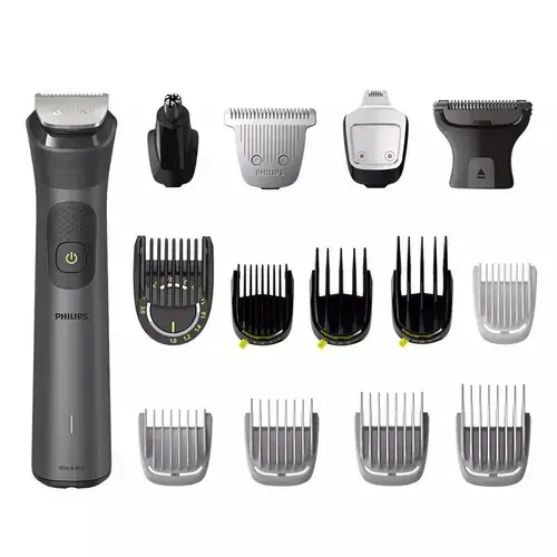 Aparat de tuns multifunctional 15 in 1 Philips Multigroom Series 7000 MG7950/15, acumulator, autonomie 120 min (Negru)