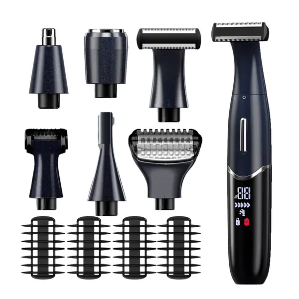 Aparat De Tuns, Ras Si Barbierit Barba, Parul Corporal, Nazal Si Urechi, Trimmer Sprancene, Perciuni, NewEvo SilkTouch Electric, 4 Pieptani,