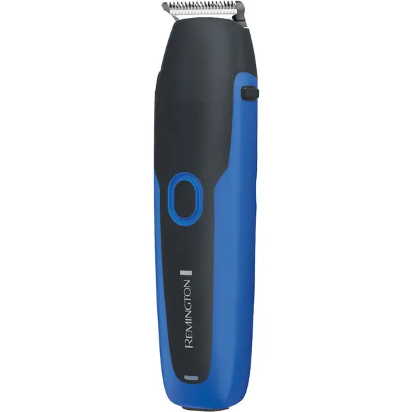 Aparat de tuns Remington WeTech BHT6256, Acumulator, Autonomie 60 minute, Rezistent la apa, 2 capete, Albastru