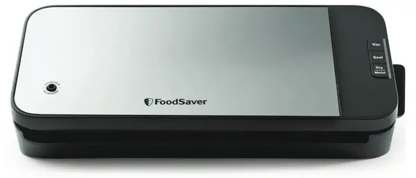 Aparat de vidat FoodSaver – VS2190X, 110 W, 0.5 bar, argintiu/negru