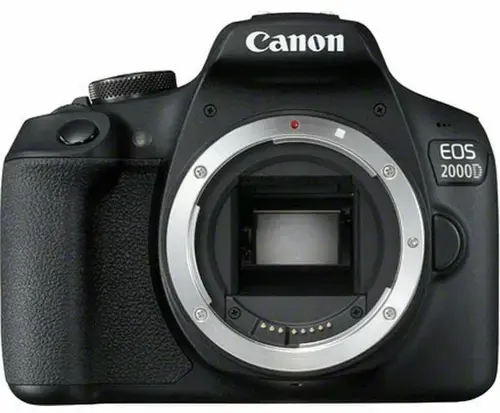 Aparat Foto D-SLR Canon EOS 2000D, Body, 24.1 MP, Ecran 3inch LCD, Filmare Full HD (Negru)