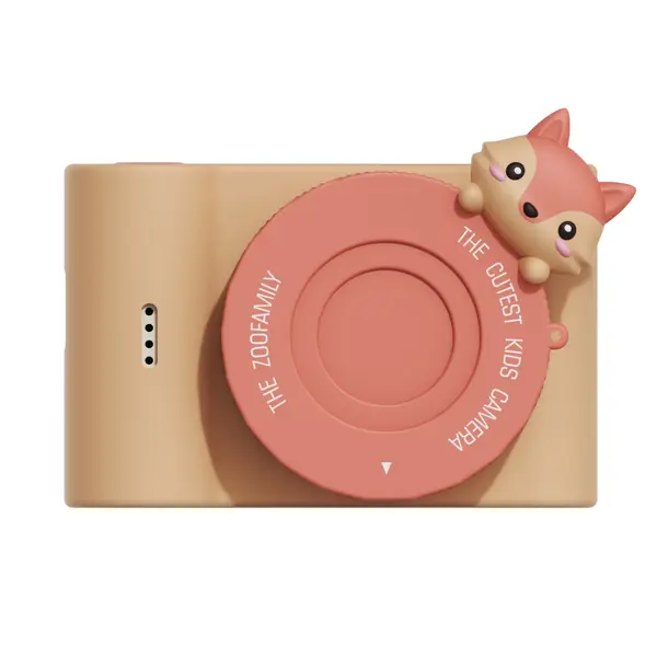 Aparat foto video digital pentru copii, cu ecran tactic si camera selfie, Urban Zoo - Fox