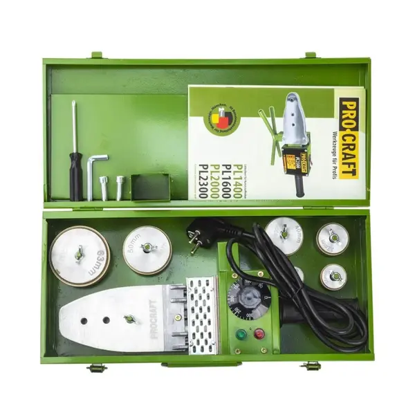 Aparat lipit tevi PPR, PPC Procraft PL1600, 800 W, 300 grade C, trusa cu 6 bac-uri