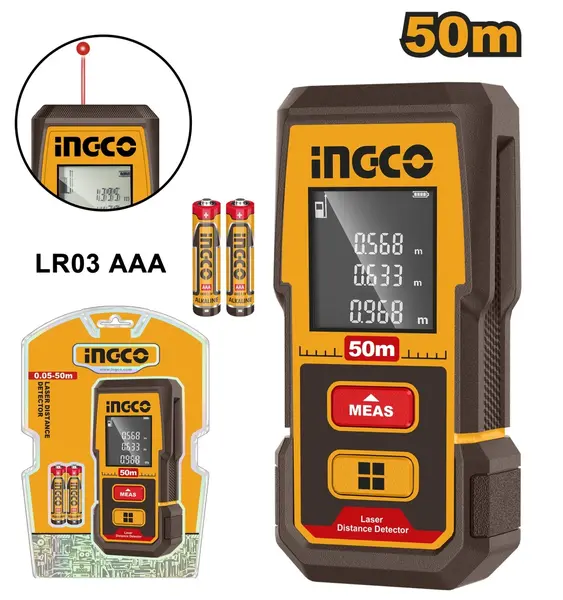 Aparat Masurat Distanta cu Laser 50m INGCO HLDD0508