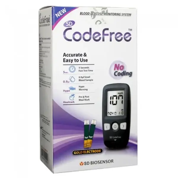 Aparat pentru determinarea glicemiei SD CodeFREE (Glucometru)