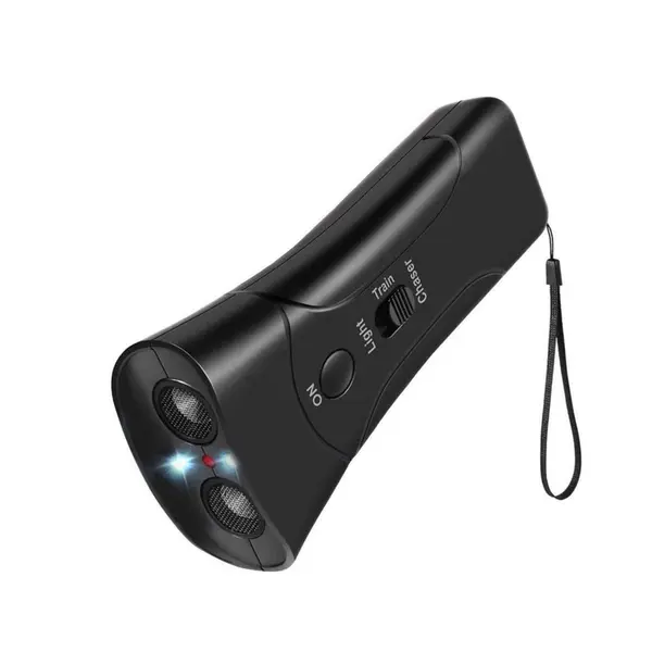 Aparat portabil cu ultrasunete impotriva cainilor agresivi DEPOX , Bye Doggie, plastic, 13.5 cm, negru