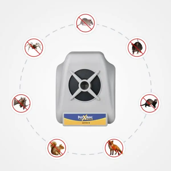 Aparat profesional Pest Repeller cu ultrasunete anti rozatoare soareci sobolani dihori lilieci PR 220.4