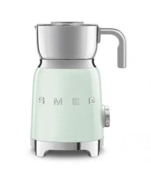 Aparat spumare lapte Smeg MFF01PGEU, 500 W, 6 functii (Verde)