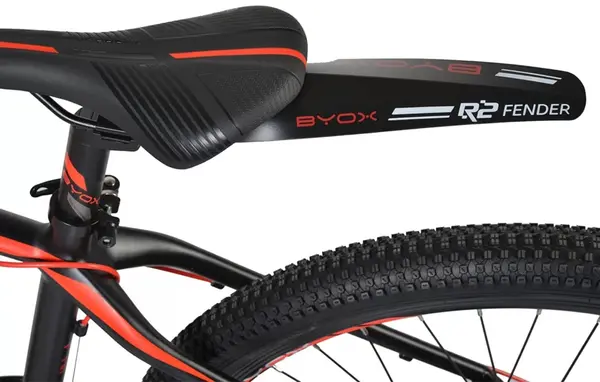 Apărător de noroi universal spate pentru bicicletă Byox - negru