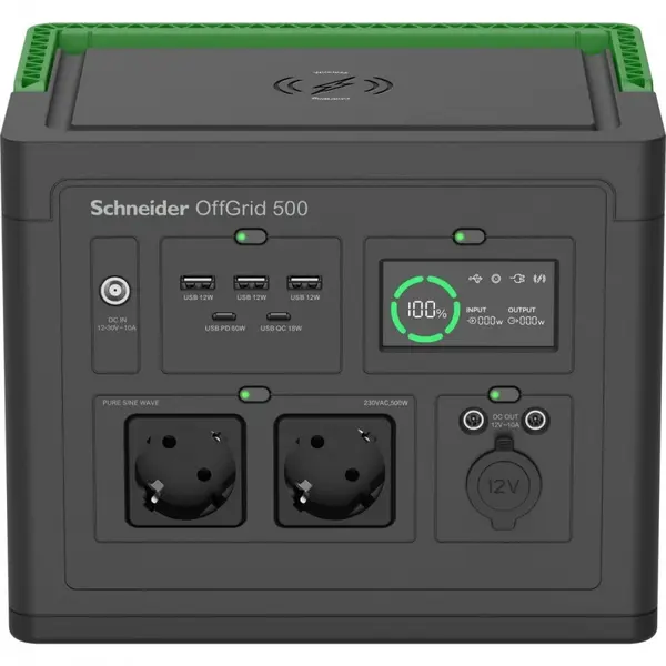APC Statie incarcare portabila APC PPS500-GR, 500W AC, 517Wh Li-Ion, Incarcare rapida, Wireless