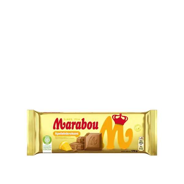 Apelsinkrokant milk chocolate 170 gr