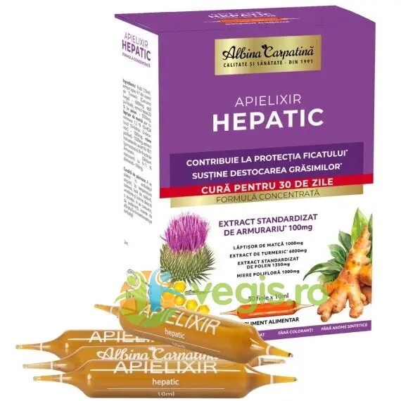 Apielixir Hepatic 30 fiole x 10ml
