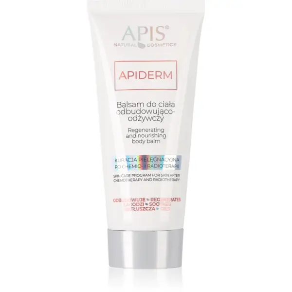 Apis Natural Cosmetics Apiderm lotiune de corp reparatoare după chimioterapie și radioterapie 200 ml
